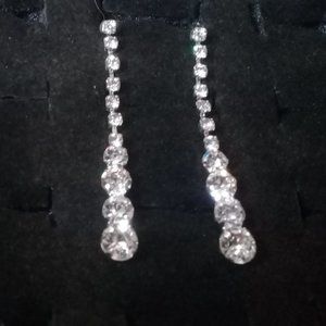 Rhinestone crystal earrings